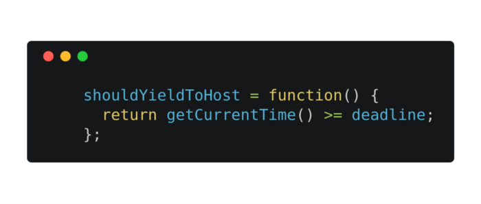 shouldYieldToHost function